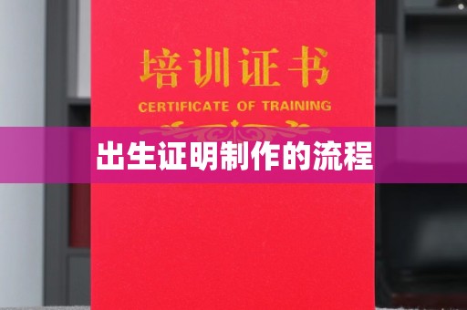 润州出生证明制作的流程