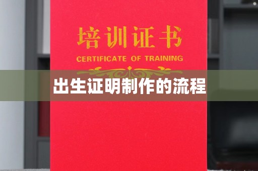 润州出生证明制作的流程