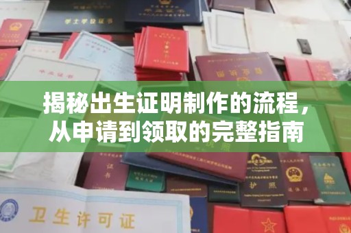 润州揭秘出生证明制作的流程，从申请到领取的完整指南