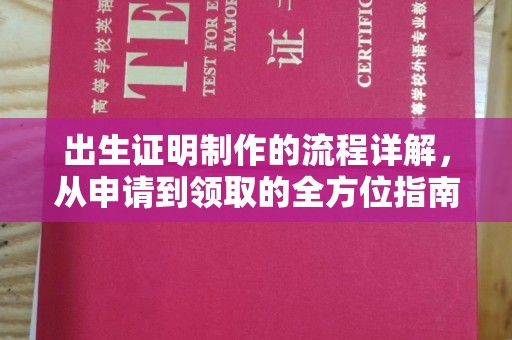 润州出生证明制作的流程详解，从申请到领取的全方位指南