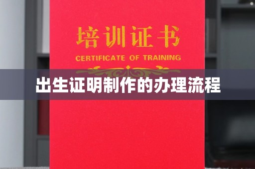 润州出生证明制作的办理流程