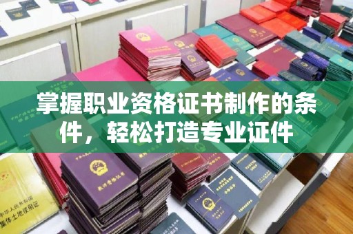 润州掌握职业资格证书制作的条件，轻松打造专业证件