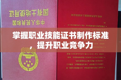 润州掌握职业技能证书制作标准，提升职业竞争力