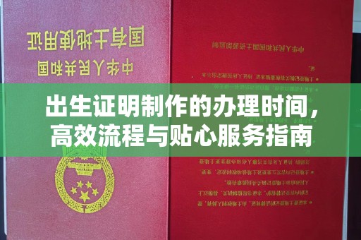 润州出生证明制作的办理时间，高效流程与贴心服务指南