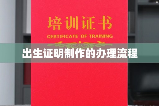润州出生证明制作的办理流程