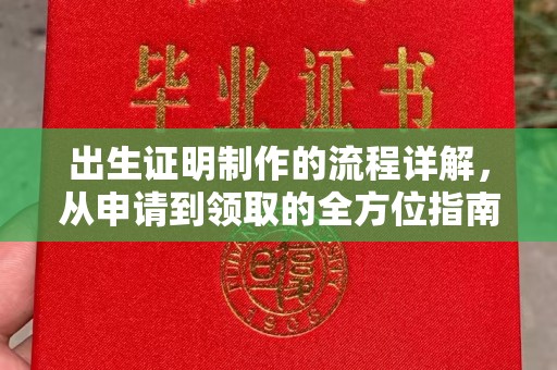 润州出生证明制作的流程详解，从申请到领取的全方位指南